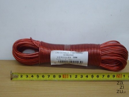 Linka do bielizny stalowa gruba 30m HERKULES Linka do bielizny stalowa gruba 30m HERKULES