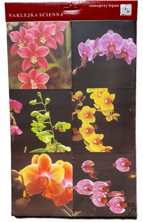 Naklejki samoprzylepne kwiaty 17,5 x 17,5 cm - 6 szt. Naklejki samoprzylepne kwiaty 17,5 x 17,5 cm - 6 szt.