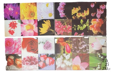 Naklejki samoprzylepne kwiaty 17,5 x 17,5 cm - 6 szt. Naklejki samoprzylepne kwiaty 17,5 x 17,5 cm - 6 szt.
