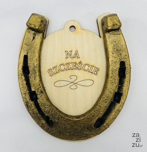 Podkowa na sklejce - duża 6351 - 11,5 x 12 cm Podkowa na sklejce - duża 6351 - 11,5 x 12 cm