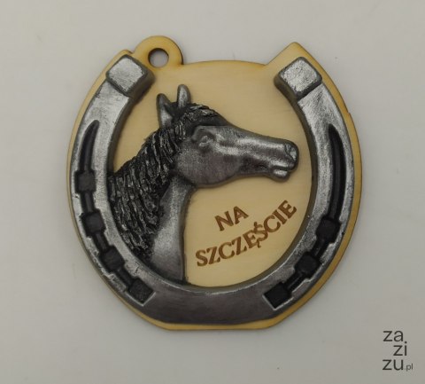 Podkowa z koniem - mała na sklejce 8x8 cm NR27 Podkowa z koniem - mała na sklejce 8x8 cm NR27