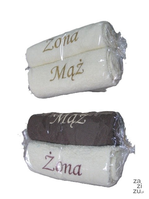 Ręczniki mąż/żona 2szt. 50x100cm Ręczniki mąż/żona 2szt. 50x100cm