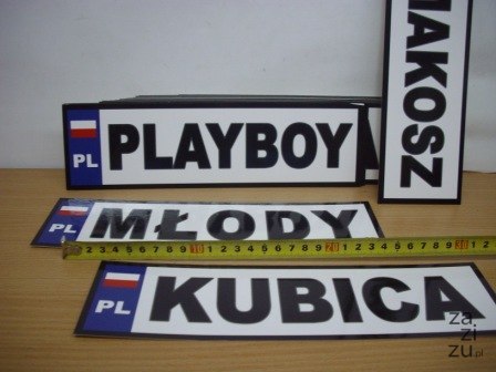Tablice rejestracyjne KSYWY 40szt. Tablice rejestracyjne KSYWY 40szt.