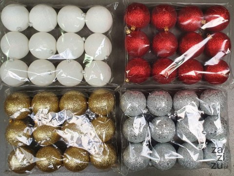 Bombki 70mm brokat 12szt. | 053 Bombki 70mm brokat 12szt. | 053
