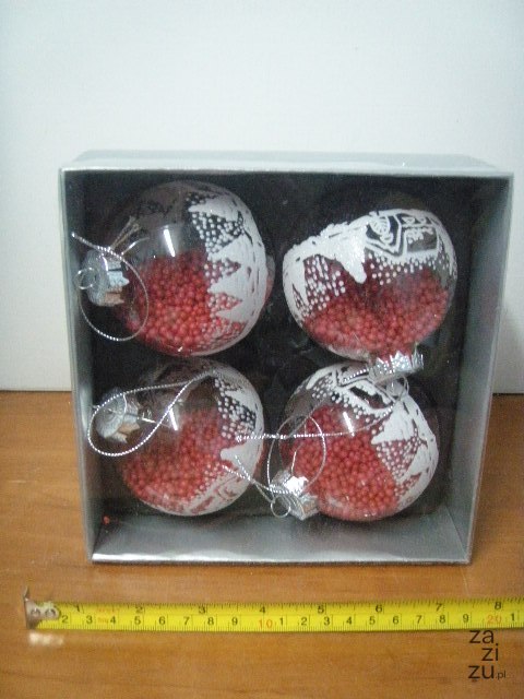 Bombki szklane 4szt. | 3730 Bombki szklane 4szt. | 3730