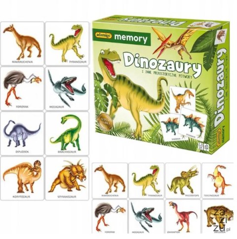 Gra memory DINOZAURY Gra memory DINOZAURY