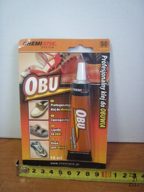 Klej do obuwia na blistrze OBU 15 ml Klej do obuwia na blistrze OBU 15 ml