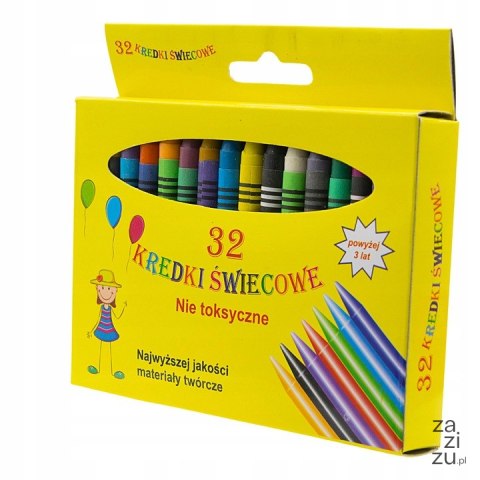 Kredki świecowe 32szt. | KŚ-132Z Kredki świecowe 32szt. | KŚ-132Z