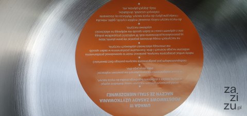 Patelnia rondel stal z pokrywką grube dno 24cm 2,8l CONSUS | 007M Patelnia rondel stal z pokrywką grube dno 24cm 2,8l CONSUS | 007M