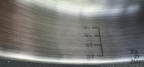 Patelnia rondel stal z pokrywką grube dno 24cm 2,8l CONSUS | 007M Patelnia rondel stal z pokrywką grube dno 24cm 2,8l CONSUS | 007M