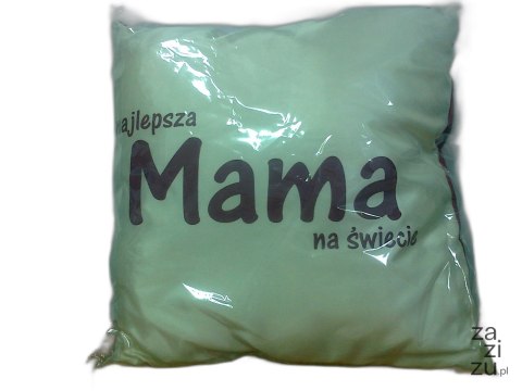 Poduszka Mama 40x40 brązowa dwustronna Poduszka Mama 40x40 brązowa dwustronna