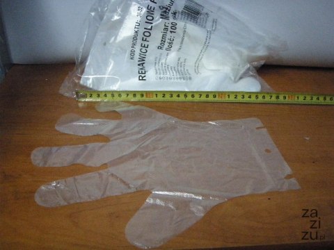 Rękawice foliowe HDPE 100szt Rękawice foliowe HDPE 100szt