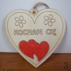 Serce wiszące Walentynka , 12,5 x 12,5 cm Serce wiszące Walentynka , 12,5 x 12,5 cm