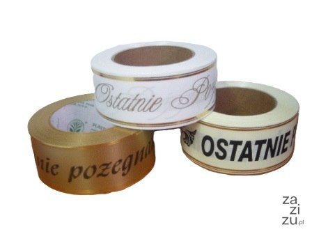 Wstążka ostatnie pożegnanie 5/50 Wstążka ostatnie pożegnanie 5/50