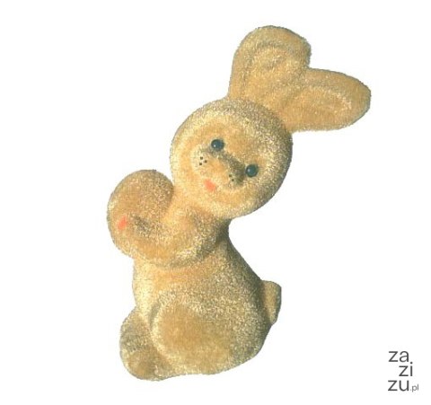 Zając z jajkiem flokowany 20szt. | 023 Zając z jajkiem flokowany 20szt. | 023