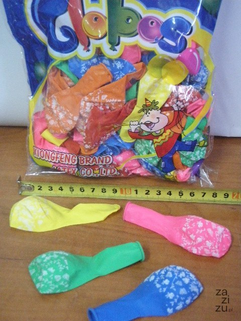 Balony 100szt. z nadrukiem | BL-117 Balony 100szt. z nadrukiem | BL-117
