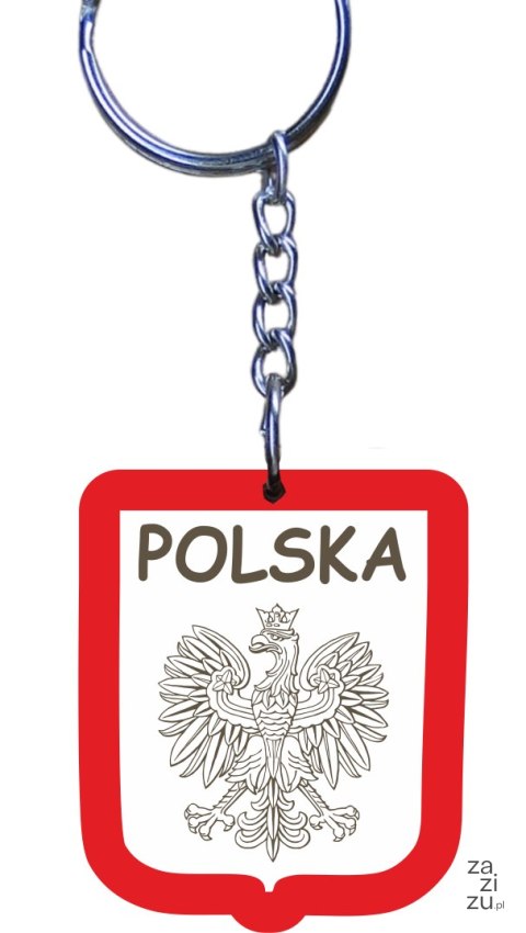 Brelok drewniany 5 szt. Polska 4 cm. Brelok drewniany 5 szt. Polska 4 cm.
