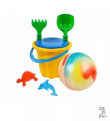 Komplet do piasku muszelka z piłką 410 Komplet do piasku muszelka z piłką 410