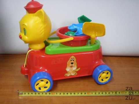 Kot z zestawem do piasku Kot z zestawem do piasku