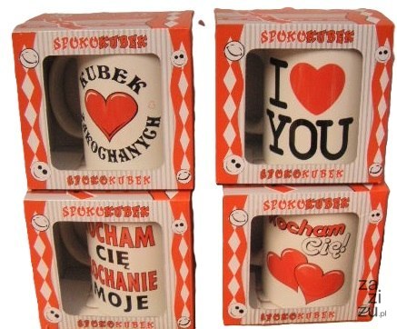 Kubek ceramiczny spokokubek WALENTYNKA Kubek ceramiczny spokokubek WALENTYNKA