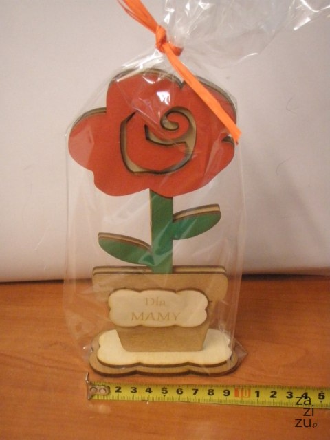 Kwiat doniczka róża MAMA 22 x 11 cm. | 7324 Kwiat doniczka róża MAMA 22 x 11 cm. | 7324