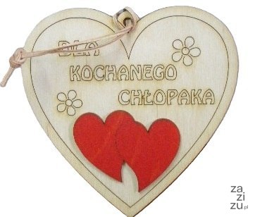 Serce wiszące dla chłopaka, 12,5 x 12,5 cm Serce wiszące dla chłopaka, 12,5 x 12,5 cm