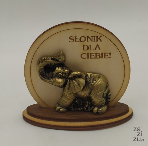 Słoń dla ciebie sklejka 7.5x8 cm Słoń dla ciebie sklejka 7.5x8 cm