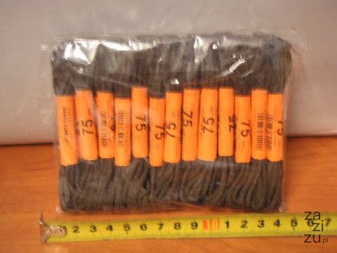 Sznurowadła 25par 75cm brąz wizytowe 1031 Sznurowadła 25par 75cm brąz wizytowe 1031