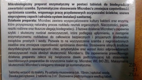 Tabletki do szamb 16 szt. x 20g MICROBEC ULTRA BROS Tabletki do szamb 16 szt. x 20g MICROBEC ULTRA BROS