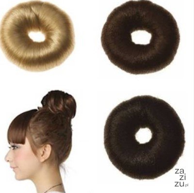 Wypełniacz donut do koka włosy czarne Wypełniacz donut do koka włosy czarne