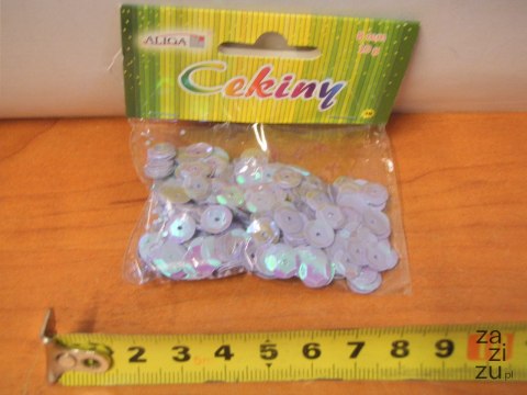 Cekiny 12szt. pastelowe RÓŻOWE 8mm 10g | WMT-112 Cekiny 12szt. pastelowe RÓŻOWE 8mm 10g | WMT-112