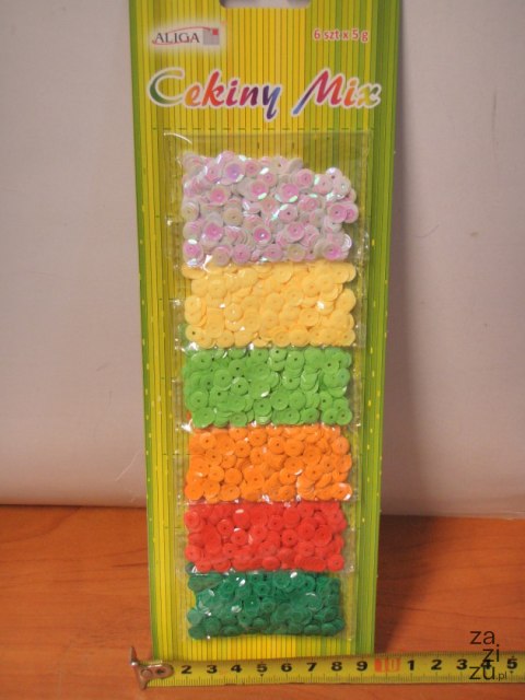 Cekiny pastel 6kpl mix blister | WMT-140 Cekiny pastel 6kpl mix blister | WMT-140