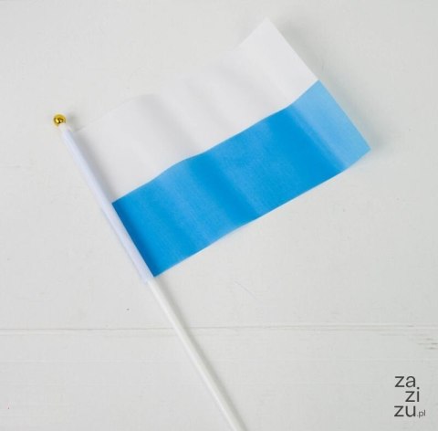 Flaga biało-niebieska 12szt. MARYJNA Flaga biało-niebieska 12szt. MARYJNA
