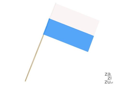 Flaga materiał biało-niebieska 25szt. MARYJNA Flaga materiał biało-niebieska 25szt. MARYJNA
