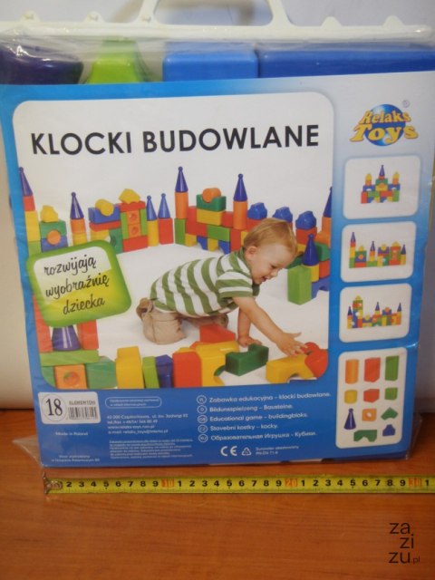 Klocki budowlane 18el. | 601 Klocki budowlane 18el. | 601