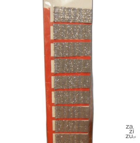 Wsuwki 100szt. srebrne brokat | 1287 Wsuwki 100szt. srebrne brokat | 1287