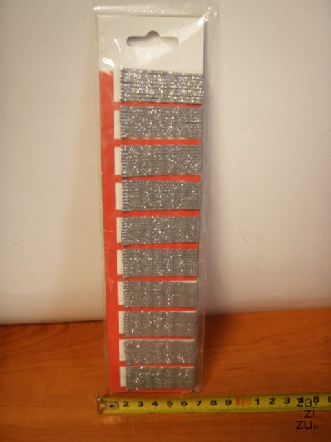 Wsuwki 100szt. srebrne brokat | 1287 Wsuwki 100szt. srebrne brokat | 1287