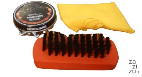 Zestaw do czyszczenia obuwia pasta, szczoteczka, ściereczka Zestaw do czyszczenia obuwia pasta, szczoteczka, ściereczka