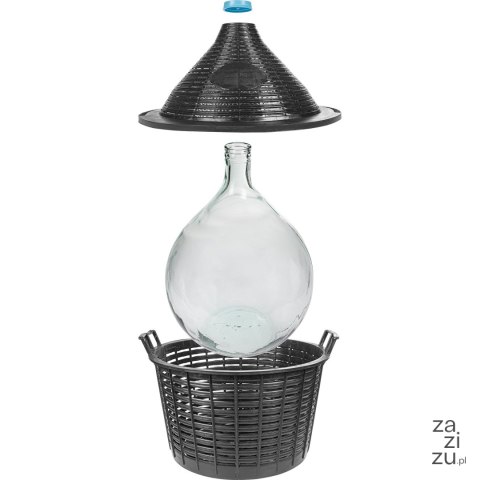 Balon na wino w koszu plastikowym 25l | 644025 Balon na wino w koszu plastikowym 25l | 644025