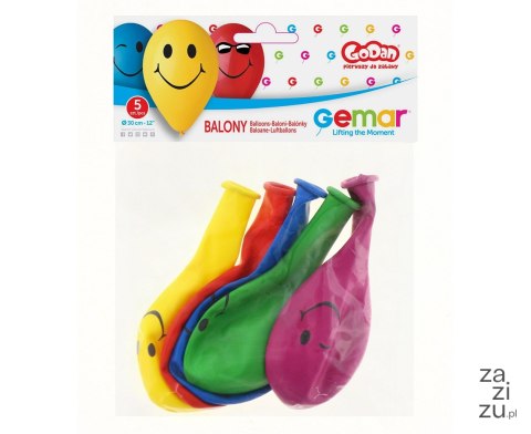 Balony 5szt uśmiech 12'' GS110/PS3M Balony 5szt uśmiech 12'' GS110/PS3M
