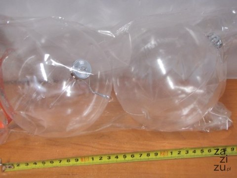 Bombka 2szt. przezroczysta 15cm do zdobienia | XMT-15056 Bombka 2szt. przezroczysta 15cm do zdobienia | XMT-15056