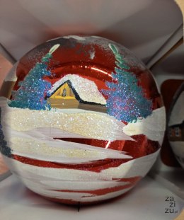 Bombka dekorowana 10cm ornament | D01100