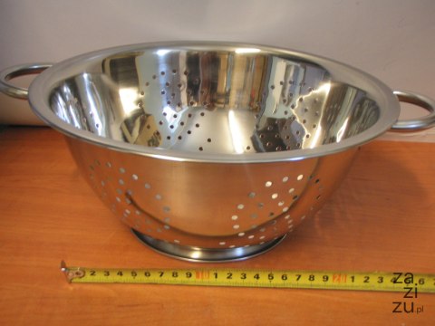 Durszlak metalowy głęboki 28cm 480628 Durszlak metalowy głęboki 28cm 480628