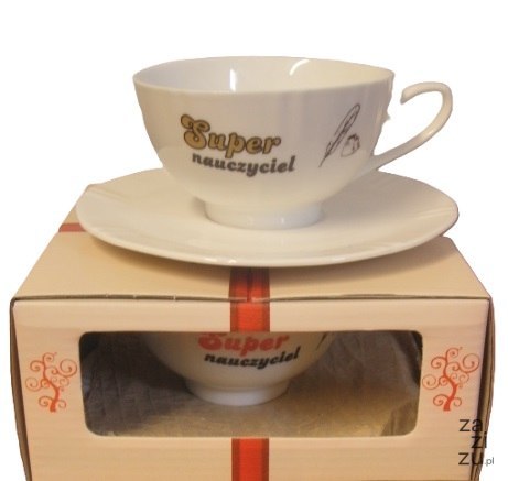 Filiżanka + spodek Super Nauczyciel Filiżanka + spodek Super Nauczyciel