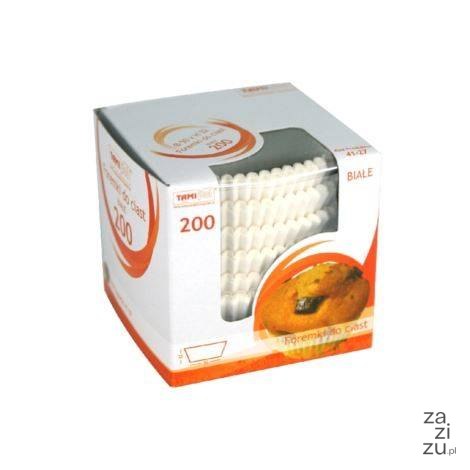Foremki do muffinek papierowe białe 50x32 A'200 | 41-27 Foremki do muffinek papierowe białe 50x32 A'200 | 41-27