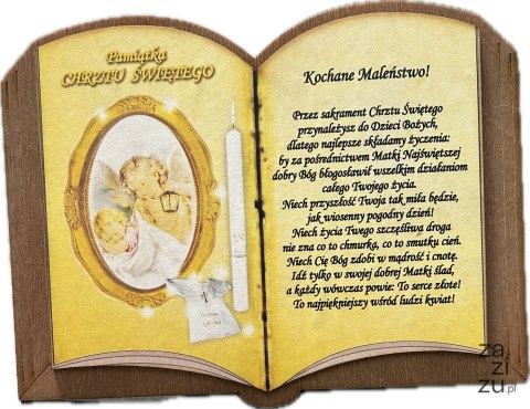 Książeczka ozdobna CHRZEST 20 x 15,5 cm P705 Książeczka ozdobna CHRZEST 20 x 15,5 cm P705