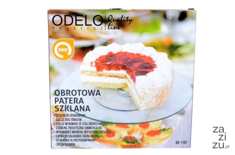 Patera obrotowa szklana 30cm | OD1197 Patera obrotowa szklana 30cm | OD1197
