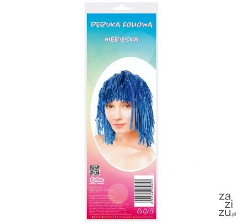 Peruka foliowa niebieska TW/B Peruka foliowa niebieska TW/B