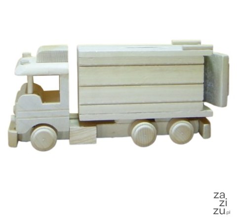 Skarbonka drewniana TIR 24 x 12 cm. P510 Skarbonka drewniana TIR 24 x 12 cm. P510