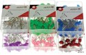 Szpilki ozdobne różowe 50szt diament 54mm 6 paczek SPD54-RO